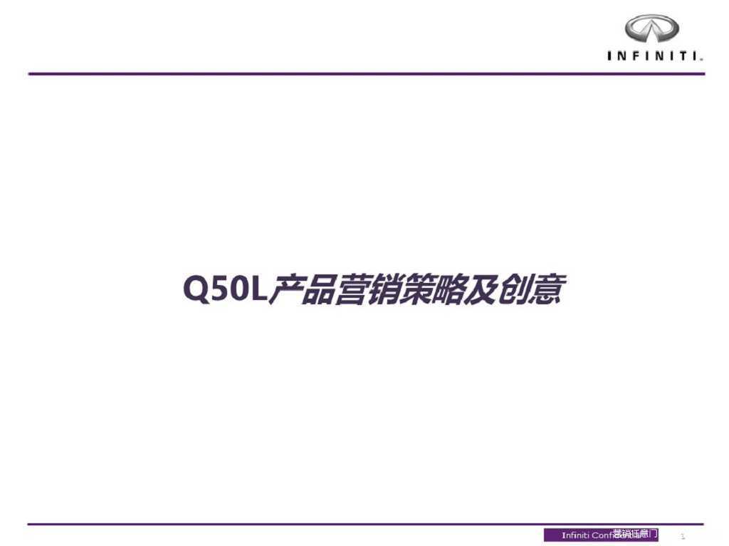 【营销任意门】英菲尼迪Q50L产品营销策略及创意方案00