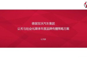 德国宝沃汽车集团-公关与社会化媒体2016年度品牌传播策略方案(PPT)