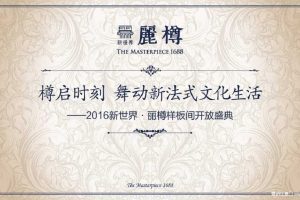 新世界丽樽2016样板间开放活动方案(PPT)