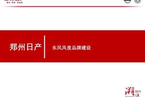 郑州日产东风风度2015品牌建设方案(PPT)