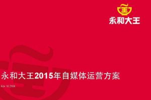永和大王2015年自媒体运营方案(PDF)
