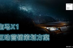 宝马X1-2016线上互动营销策划方案(PPT)