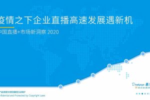 2020中国直播+市场新洞察-疫情下企业直播发展新机