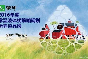 蒙牛常温液体奶新养道品牌2016年度策略规划（PDF）