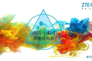 中兴小鲜4手机青春发布会（PPT）