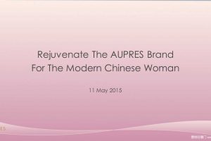 欧珀莱品牌年轻化策略方案AUPRES-Brand rejuvenation strategy（英文版PPT）