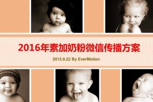 合生元素加奶粉2016年微信传播方案（PDF）