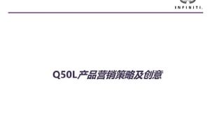 英菲尼迪Q50L产品营销策略及创意方案（PDF）