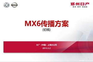 郑州日产东风风度MX6传播方案（PPT）
