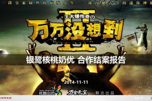 银鹭核桃奶优X《万万没想到》2014合作项目结案报告（PPT）