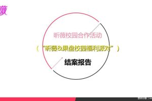 昕薇&果盘校园2016福利派对动结案报告（PPT）