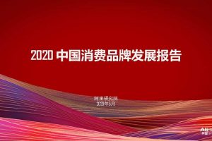 阿里研究院：2020中国消费品牌发展报告，国货崛起正当时