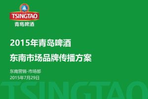 青岛啤酒2015东南市场品牌传播方案（PPT）