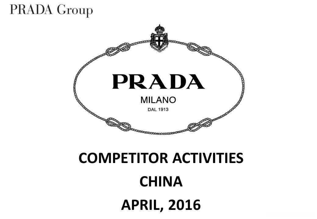 【营销任意门】普拉达2016中国竞品分析Prada China Competitor Activities（英文版）00