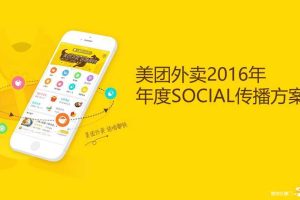 美团外卖2016年度Social传播方案（PDF）