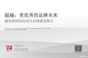 越秀商投招标项目品牌建设报告-正邦（PPT）
