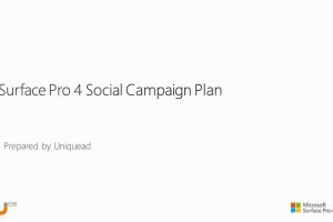 微软Surface Pro4-2015社会化传播方案（PPT）