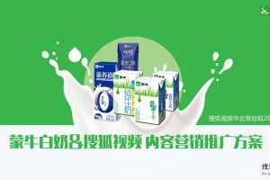 蒙牛白奶&搜狐视频2016内容营销推广方案（PPT）