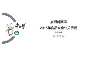 康师傅方便面2015市场情况及品牌策略提案（PPT）