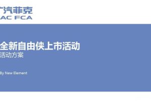 广汽菲克全新自由侠2016上市活动方案（PPT）