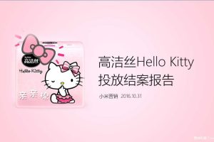 高洁丝Hello Kitty2016小米广告平台投放结案报告（PPT）