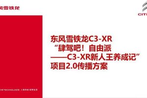 东风雪铁龙C3-XR&陌陌2016内容传播方案（PDF）