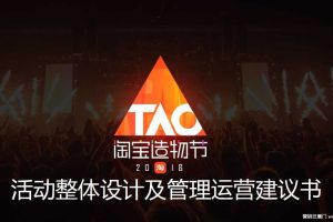 2016首届淘宝造物节活动整体设计及管理运营建议书（PDF）