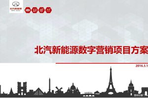 北汽新能源2016数字营销项目方案（PDF）