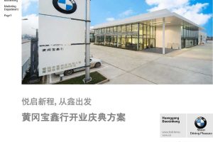 宝马4S店-黄冈宝鑫行2016开业典礼方案（PDF）