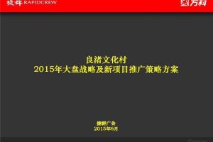 万科良渚文化村战略及新品策略思考方案（PDF）