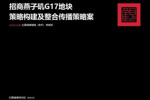 南京招商燕子矶G17地块2016策略构建及整合传播策略案（PPT）