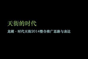 龙湖·时代天街2014整合推广方案（PDF）