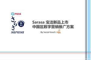 宝洁Sarasa2016新品上市中国区数字营销方案（PDF）