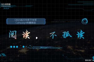 QQ浏览器小说2016下半年社会化传播策划方案（PPT）