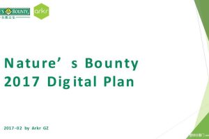 自然之宝Nature’s Bounty2017品牌传播方案（PPT）