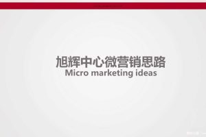 旭辉中心微信运营方案（PPT）