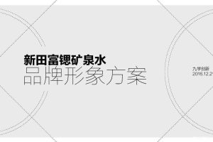 新田富硒矿泉水2017品牌形象设计及策略方案（PDF）