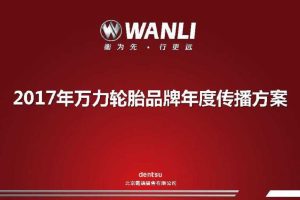 万力轮胎2017品牌年度传播方案（PDF）