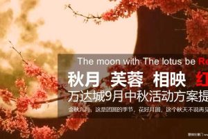 万达城都江堰展示中心2017中秋活动策划案（PPT）