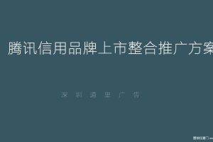 腾讯信用2017品牌上市整合推广方案（PDF）