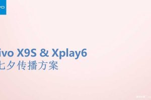 Vivo X9s&Xplay6-2017#照亮七夕心里话#传播方案（PPT）
