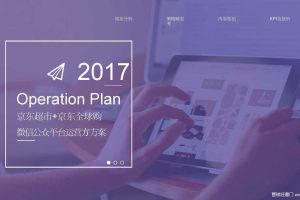 京东超市+京东全球购2017微信公众平台运营方案（PDF）