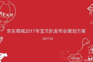 京东商城2017年宝贝趴发布会策划方案（PDF）
