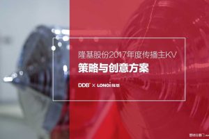 隆基股份2017年度传播策略和创意提案（PDF）