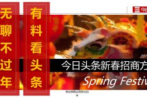 今日头条2017年春节招商方案（PPT）
