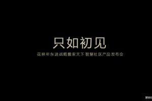 花样年东进战略暨家天下智慧社区产品发布会策划案（PPT）