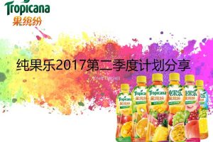 果缤纷纯果乐2017年Q2新品上市传播策略方案（PPT）