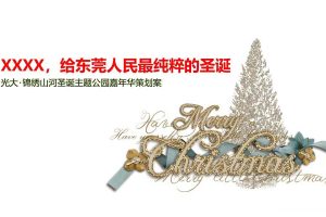 光大·锦绣山河2017圣诞主题公园嘉年华策划案（PPT）