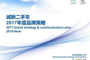 诚新二手车2017年度品牌策略（PPT）