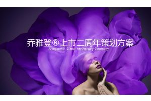 玻尿酸品牌乔雅登2017上市二周年策划方案（PPT）